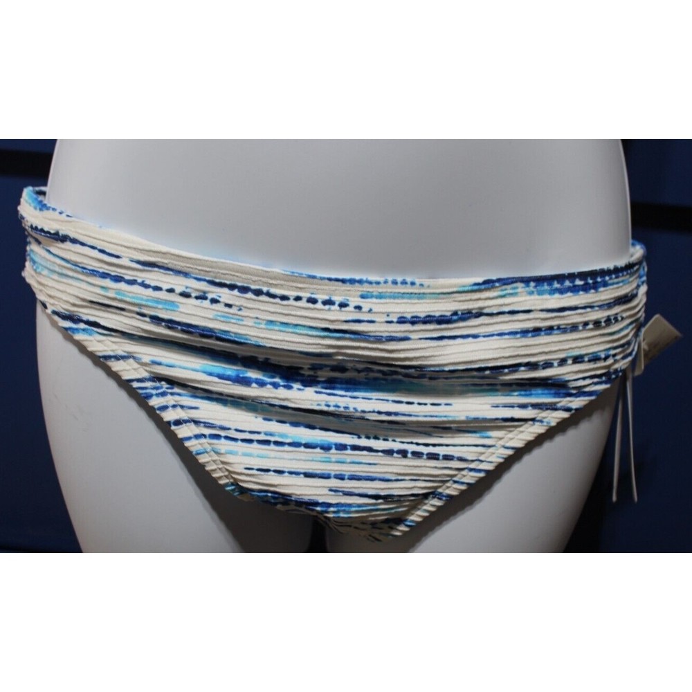La Blanca womens Hipster Bikini swimsuit bottom blue Tonal/tidal stripe 8